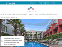 Tablet Screenshot of canvaslaapts.com